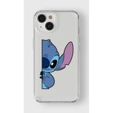 Manitoba iPhone 15 Plus Uyumlu Stitch Tasarımlı Baskılı Şeffaf Telefon Kılıfı