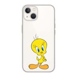 Manitoba iPhone 15 Plus Uyumlu Tweety Tasarımlı Baskılı Şeffaf Telefon Kılıfı