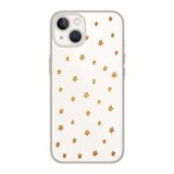 Manitoba iPhone 15 Plus Uyumlu Yıldızlar Tasarımlı Şeffaf Telefon Kılıfı, Silikon, Çok Renkli