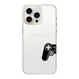 Manitoba iPhone 16 Pro Max Uyumlu Baskılı Yumuşak Silikon Şeffaf Telefon Kılıfı, Gamepad Desen