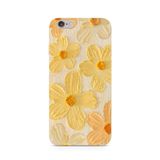 Manitoba iPhone 6 Plus / 6S Plus Uyumlu Baskılı Yumuşak Silikon Şeffaf Telefon Kılıfı, Sarı Çiçek Deseni