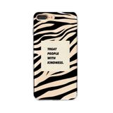 Manitoba iPhone 7 Plus / 8 Plus Uyumlu Baskılı Yumuşak Silikon Şeffaf Telefon Kılıfı, Zebra Desen