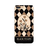 Manitoba iPhone 7 Plus / 8 Plus Uyumlu Black Tulips Tasarımlı Şeffaf Telefon Kılıfı