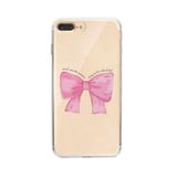 Manitoba iPhone 7 Plus / 8 Plus Uyumlu Fiyonk Tasarımlı Baskılı Şeffaf Telefon Kılıfı