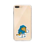 Manitoba iPhone 7 Plus / 8 Plus Uyumlu Garfield Tasarımlı Şeffaf Telefon Kılıfı