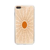 Manitoba iPhone 7 Plus / 8 Plus Uyumlu Güneş Tasarımlı Baskılı Şeffaf Telefon Kılıfı