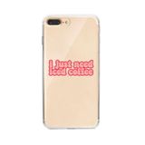 Manitoba iPhone 7 Plus / 8 Plus Uyumlu Iced Coffee Tasarımlı Şeffaf Telefon Kılıfı