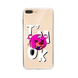 Manitoba iPhone 7 Plus / 8 Plus Uyumlu Im Ok Tasarımlı Şeffaf Telefon Kılıfı, Çok Renkli
