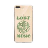 Manitoba iPhone 7 Plus / 8 Plus Uyumlu Lost Music Tasarımlı Şeffaf Telefon Kılıfı