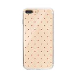 Manitoba iPhone 7 Plus / 8 Plus Uyumlu Minik Kalpler Tasarımlı Baskılı Şeffaf Telefon Kılıfı