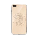 Manitoba iPhone 7 Plus / 8 Plus Uyumlu Sanat Tasarımlı Baskılı Şeffaf Telefon Kılıfı