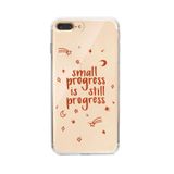 Manitoba iPhone 7 Plus / 8 Plus Uyumlu Small Progress Tasarımlı Şeffaf Telefon Kılıfı