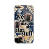 Manitoba iPhone 7 Plus / 8 Plus Uyumlu We Are Made Of Star Stuff Tasarımlı Şeffaf Telefon Kılıfı, Çok Renkli