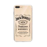 Manitoba iPhone 7 Plus / 8 Plus Uyumlu Whiskey Tasarımlı Şeffaf Telefon Kılıfı