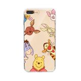 Manitoba iPhone 7 Plus / 8 Plus Uyumlu Winnie The Pooh Tasarımlı Şeffaf Telefon Kılıfı, Çok Renkli