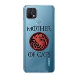 Manitoba Oppo A15 / A15S Uyumlu Baskılı Yumuşak Silikon Şeffaf Telefon Kılıfı, Mother of Cats