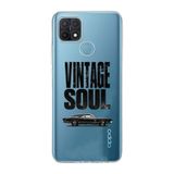 Manitoba Oppo A15 / A15S Uyumlu Baskılı Yumuşak Silikon Şeffaf Telefon Kılıfı, Vintage Soul Desen