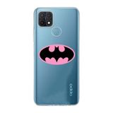 Manitoba Oppo A15 / A15S Uyumlu Yarasa Tasarımlı Baskılı Şeffaf Telefon Kılıfı
