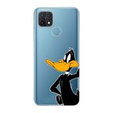 Manitoba Oppo A15/A15S Uyumlu Baskılı Yumuşak Silikon Şeffaf Telefon Kılıfı, Daffy Duck Desen