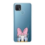 Manitoba Oppo A15/A15S Uyumlu Baskılı Yumuşak Silikon Şeffaf Telefon Kılıfı, Daisy Desen