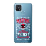 Manitoba Oppo A15/A15S Uyumlu Baskılı Yumuşak Silikon Şeffaf Telefon Kılıfı, Deadpool Desen