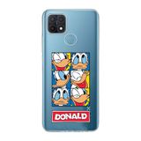 Manitoba Oppo A15/A15S Uyumlu Baskılı Yumuşak Silikon Şeffaf Telefon Kılıfı, Donald Desen