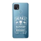 Manitoba Oppo A15/A15S Uyumlu Baskılı Yumuşak Silikon Şeffaf Telefon Kılıfı, Peaky Blinders Whiskey Deseni