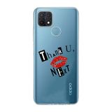 Manitoba Oppo A15/A15S Uyumlu Baskılı Yumuşak Silikon Şeffaf Telefon Kılıfı, Thank You Next Desen