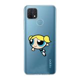 Manitoba Oppo A15/A15S Uyumlu Bubbles Tasarımlı Baskılı Şeffaf Silikon Telefon Kılıfı