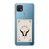Manitoba Oppo A15/A15S Uyumlu Eller Tasarımlı Baskılı Şeffaf Telefon Kılıfı
