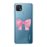 Manitoba Oppo A15/A15S Uyumlu Fiyonk Tasarımlı Baskılı Şeffaf Telefon Kılıfı