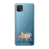 Manitoba Oppo A15/A15S Uyumlu Friends Tasarımlı Baskılı Şeffaf Telefon Kılıfı