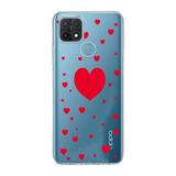 Manitoba Oppo A15/A15S Uyumlu Kalpler Tasarımlı Baskılı Şeffaf Telefon Kılıfı