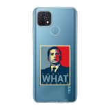 Manitoba Oppo A15/A15S Uyumlu Michael Scott Tasarımlı Baskılı Şeffaf Telefon Kılıfı