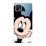Manitoba Oppo A15/A15S Uyumlu Mickey Tasarımlı Baskılı Şeffaf Telefon Kılıfı