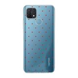 Manitoba Oppo A15/A15S Uyumlu Minik Kalpler Tasarımlı Baskılı Şeffaf Telefon Kılıfı