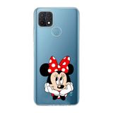 Manitoba Oppo A15/A15S Uyumlu Minnie Mouse Tasarımlı Baskılı Şeffaf Telefon Kılıfı