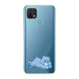 Manitoba Oppo A15/A15S Uyumlu Sevimli Ayı Tasarımlı Baskılı Şeffaf Silikon Telefon Kılıfı
