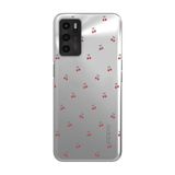 Manitoba Oppo A16 / A55 ile Uyumlu Baskılı Yumuşak Silikon Şeffaf Telefon Kılıfı, Kiraz Deseni