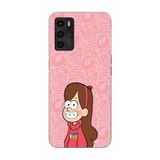 Manitoba Oppo A16 / A55 ile Uyumlu Baskılı Yumuşak Silikon Telefon Kılıfı, Pembe Desen