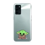 Manitoba Oppo A16 / A55 Uyumlu Baby Yoda Tasarımlı Baskılı Şeffaf Telefon Kılıfı