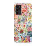 Manitoba Oppo A16 / A55 Uyumlu Baskılı Yumuşak Silikon Şeffaf Telefon Kılıfı, Çiçek Desen