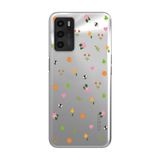 Manitoba Oppo A16 / A55 Uyumlu Baskılı Yumuşak Silikon Şeffaf Telefon Kılıfı, Çiçek ve Arı Deseni