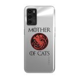 Manitoba Oppo A16 / A55 Uyumlu Baskılı Yumuşak Silikon Şeffaf Telefon Kılıfı, Mother of Cats Desen