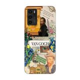 Manitoba Oppo A16 / A55 Uyumlu Baskılı Yumuşak Silikon Şeffaf Telefon Kılıfı, Van Gogh Deseni