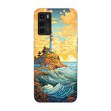 Manitoba Oppo A16 / A55 Uyumlu Baskılı Yumuşak Silikon Telefon Kılıfı, Deniz Feneri Deseni
