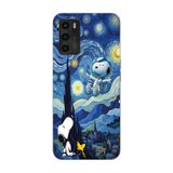 Manitoba Oppo A16 / A55 Uyumlu Baskılı Yumuşak Silikon Telefon Kılıfı, Desen, Mavi