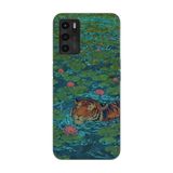 Manitoba Oppo A16 / A55 Uyumlu Baskılı Yumuşak Silikon Telefon Kılıfı, Kaplan Desen