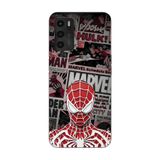 Manitoba Oppo A16 / A55 Uyumlu Baskılı Yumuşak Silikon Telefon Kılıfı, Şeffaf, Spiderman Desen