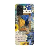 Manitoba Oppo A16 / A55 Uyumlu Baskılı Yumuşak Silikon Telefon Kılıfı, Van Gogh Deseni